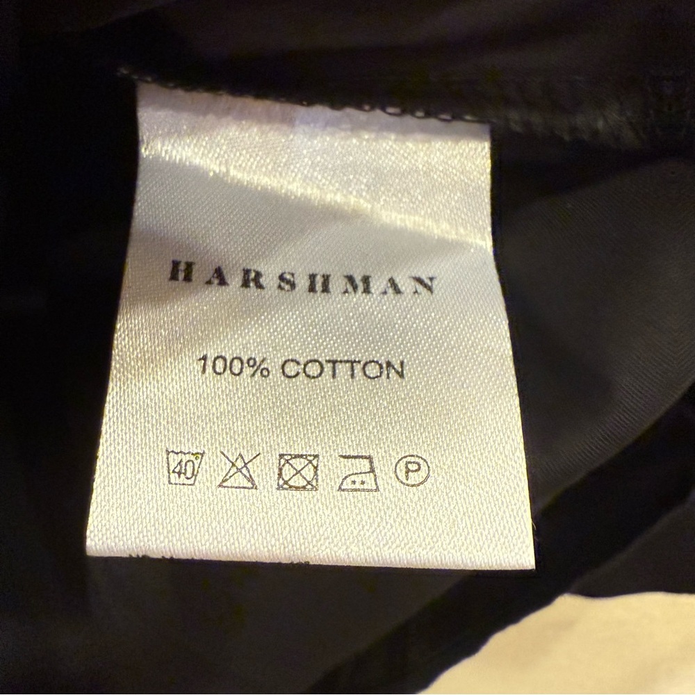 Harshman Nerello Women's Ruched Scoop-Neck Cotton Blouse sz L - Picture 5 of 8